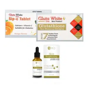 Gluta White Supplements with Serum