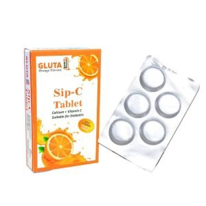 gluta vitamin c tablets pack