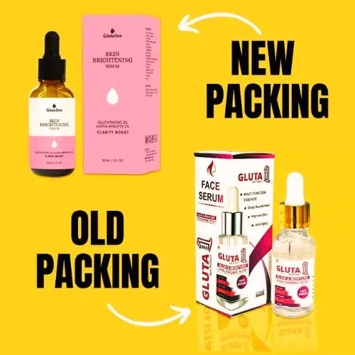 Skin Brightening Serum Old to New Packing