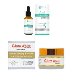 Gluta White Anti Pigmentation serum with Gluta White Night Cream
