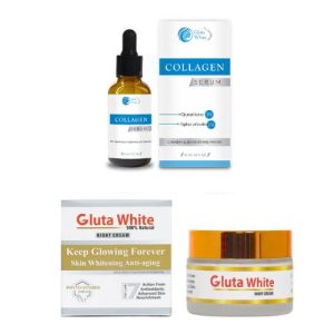 Gluta White Collagen serum with Gluta White Night Cream