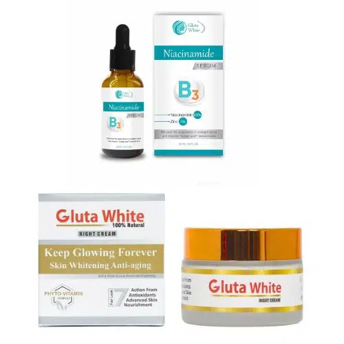 Gluta White Niacinamide Serum with Gluta White NightCream