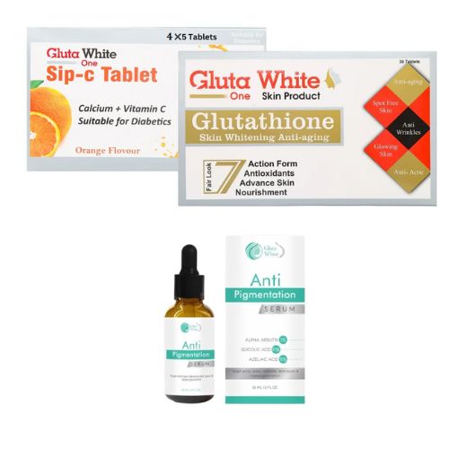 Gluta White Supplement with Gluta White Anti Pigmentation Serum