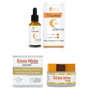Gluta White Vitamin C Serum with Gluta White NightCream