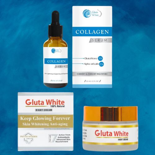 Gluta white Collagen serum with Night Cream
