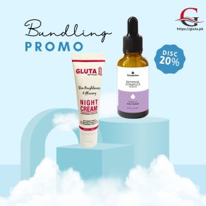 Gluta One Night Cream with Retinol Serum